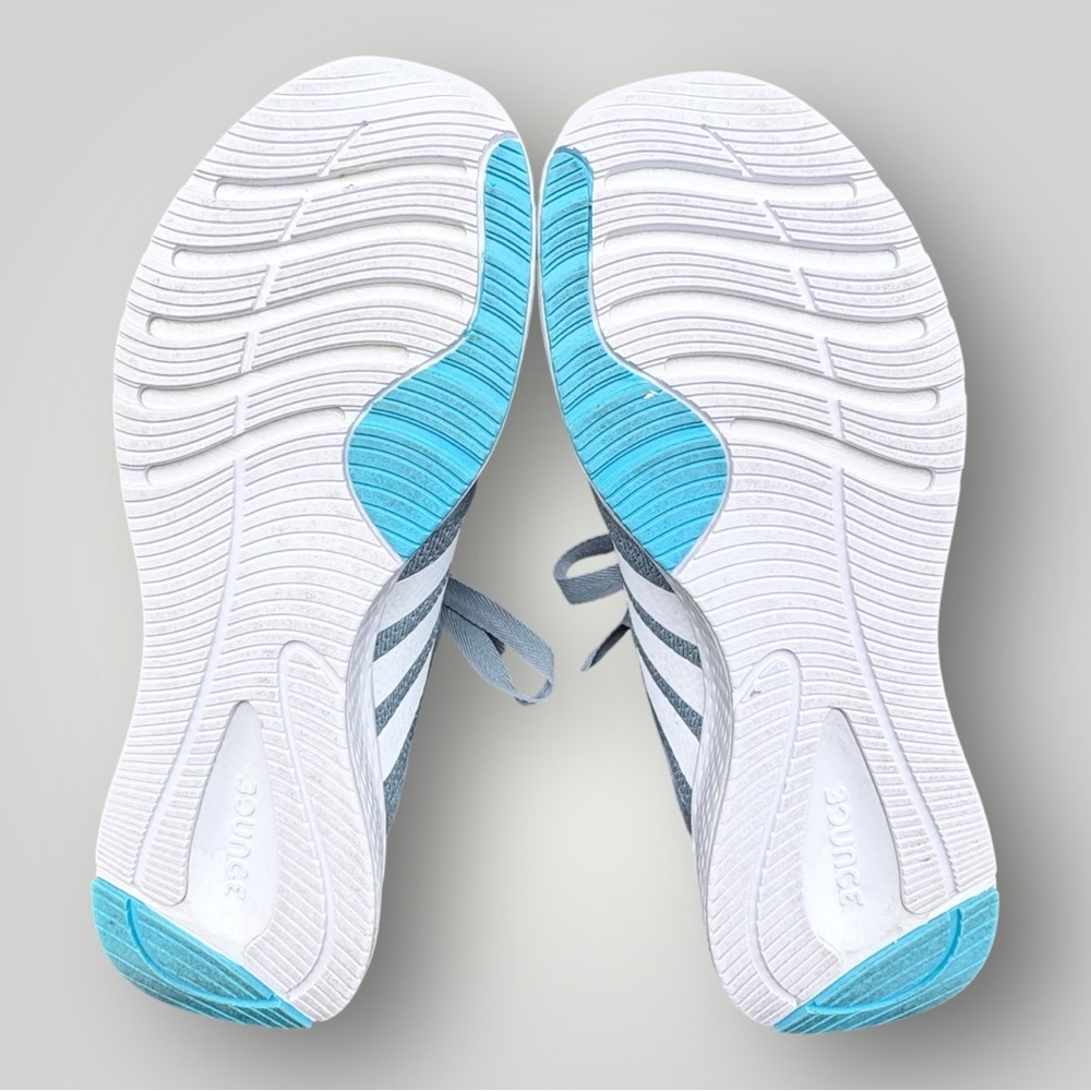 ADIDAS Edge Lux 5 Running Shoe | Blue Grey /White/Silver Metallic | Size 9 - Picture 11 of 14